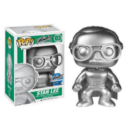 Stan Lee (Superhero, Platinum), Stanlees Collectibles.com Exclusive, #03, (Condition 8/10)