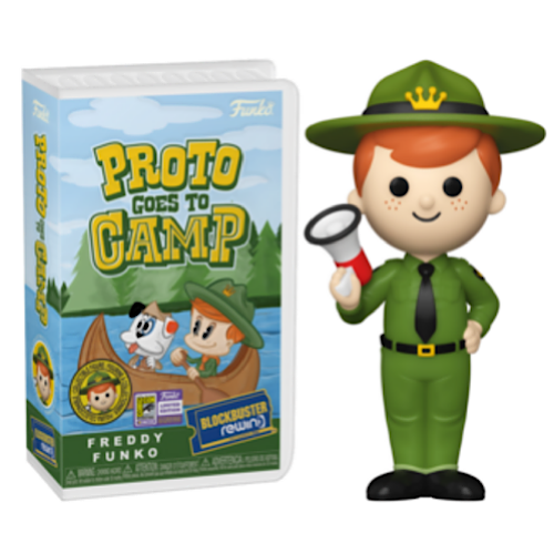 Freddy Funko, Proto Goes To Camp, Blockbuster Rewind, SDCC, Common, ( Condition 8/10) (Copy)