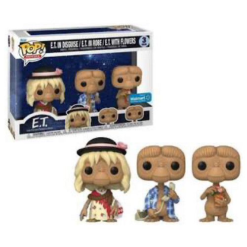 E.T. in Disguise/ E.T. In Robe/ E.T. With Flowers, Walmart Exclusive, 3-Pack, (Condition 7/10)