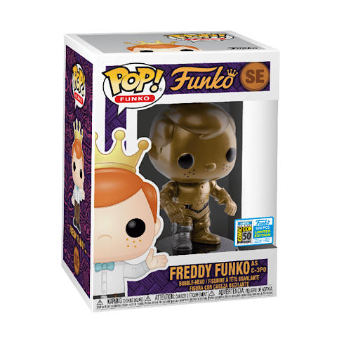 Freddy Funko as C-3PO with Trademark (TM), 2015 SDCC, Funko Fun Days Exclusive, LE520, (Condition 8/10)