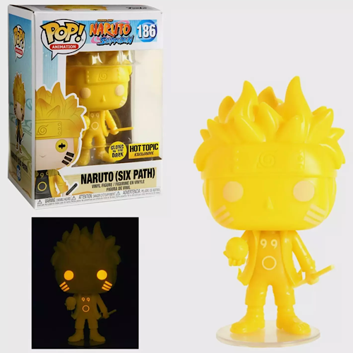 Naruto (Sixth Path), Glow, HT Exclusive, #186, (Condition 8/10)