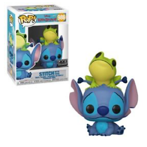 Stitch With Frog, FYE Exclusive, #986, (Condition 8/10)