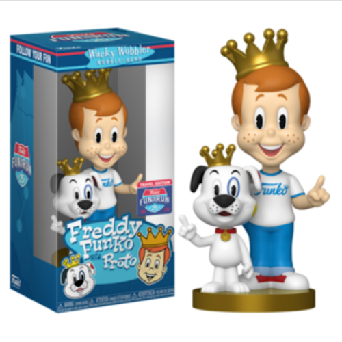 Freddy Funko With Proto, Wacky Wobbler, 2023 Fun On The Run, Travel Edition, (Condition 8/10)