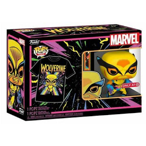 Pop! and Tee: Marvel Wolverine, Blacklight, Size (XL), Target Exclusive, (Condition Unopened))