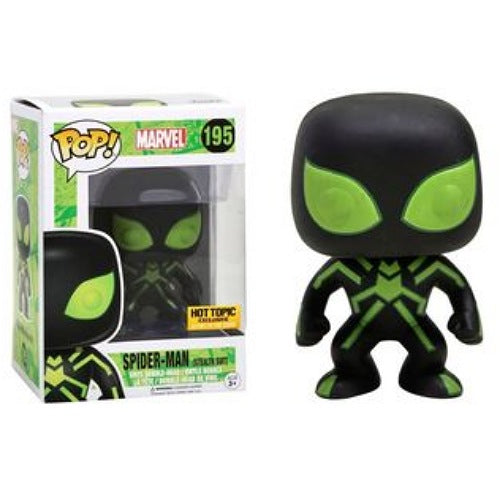 Spider-Man, Stealth Suit, Glow, HT Exclusive, #195, (Condition 8/10)