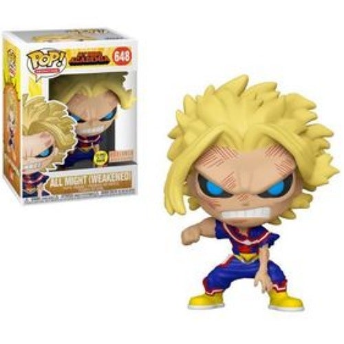 All Might (Weakened), Glow, BoxLunch Exclusive, #648, (Condition 8/10)