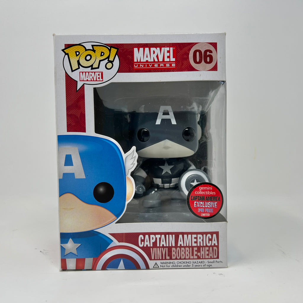 Captain America, B&W, Gemini exclusive, LE240, #06, (Condition 8/10)