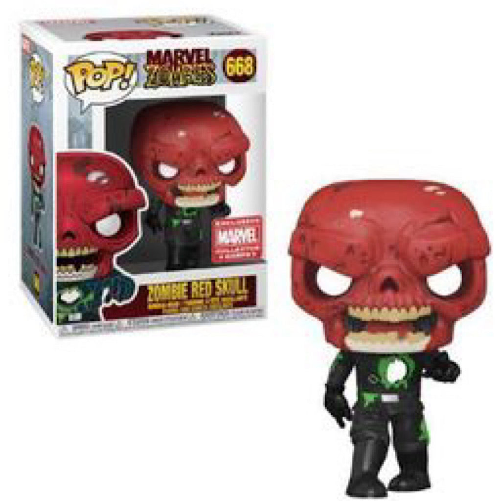 Zombie Red Skull, Collector Corps Exclusive, #668, (Condition 6.5/10)
