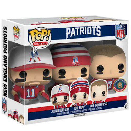 Patriots, 3-Pack, Julian Edelman, Tom Brady, Rob Gronkowski, (Conditio –  Smeye World