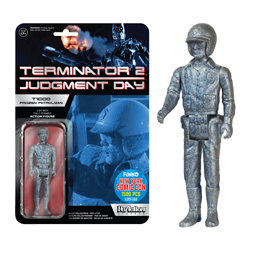 T1000 Frozen Patrolman, Funko ReAction Figure 3-3/4", Terminator 2: Judgment Day, NYCC, LE1500, (Unopened)