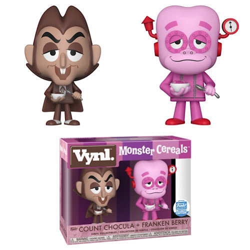 Count Chocula + Franken Berry, Funko Shop, Vynl Monster Cereals (Condition 7/10)