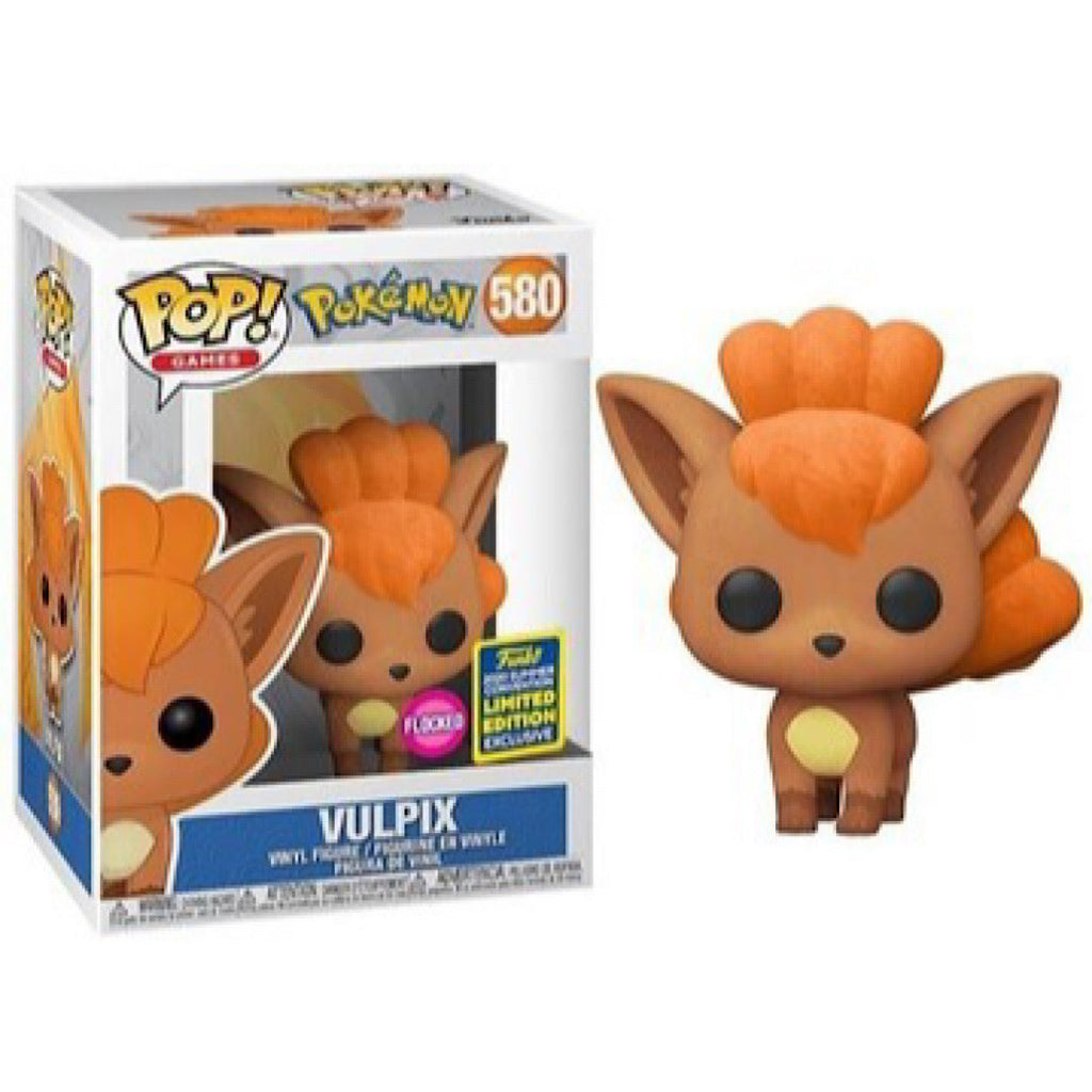 Vulpix, Flocked, 2020 Summer Convention Exclusive, #580, (Condition 8/10)