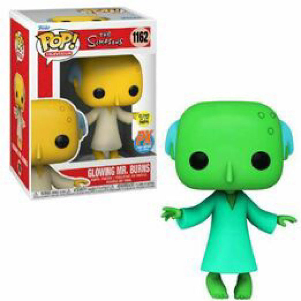 Glowing Mr. Burns, Glow, Previews Exclusive, #1162, (Condition 7.5/10)