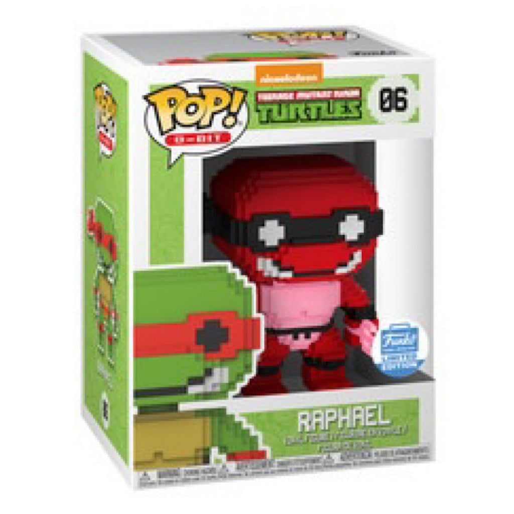 Raphael (Neon Red), 8-BIT, Funko Shop Exclusive, #06, (Condition 8/10)