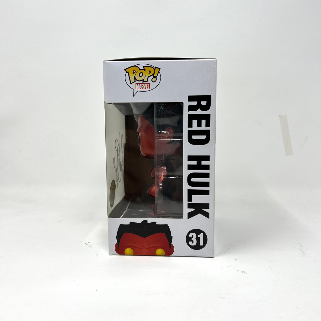 Red Hulk, Metallic, 2013 SDCC, LE480, Signed Lou Ferrigno NO COA, #31, (Condition 8/10)