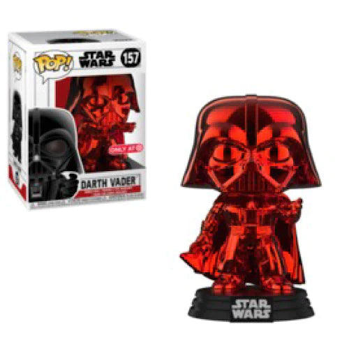 Darth Vader (Red Chrome), Target Exclusive, NO STICKER, #157, (Condition 8/10)