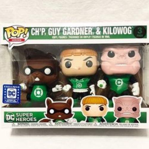 Ch'p, Guy Gardner, & Kilowog, 3 Pack, DC Legion of Collectors Exclusive, (Condition 7/10)