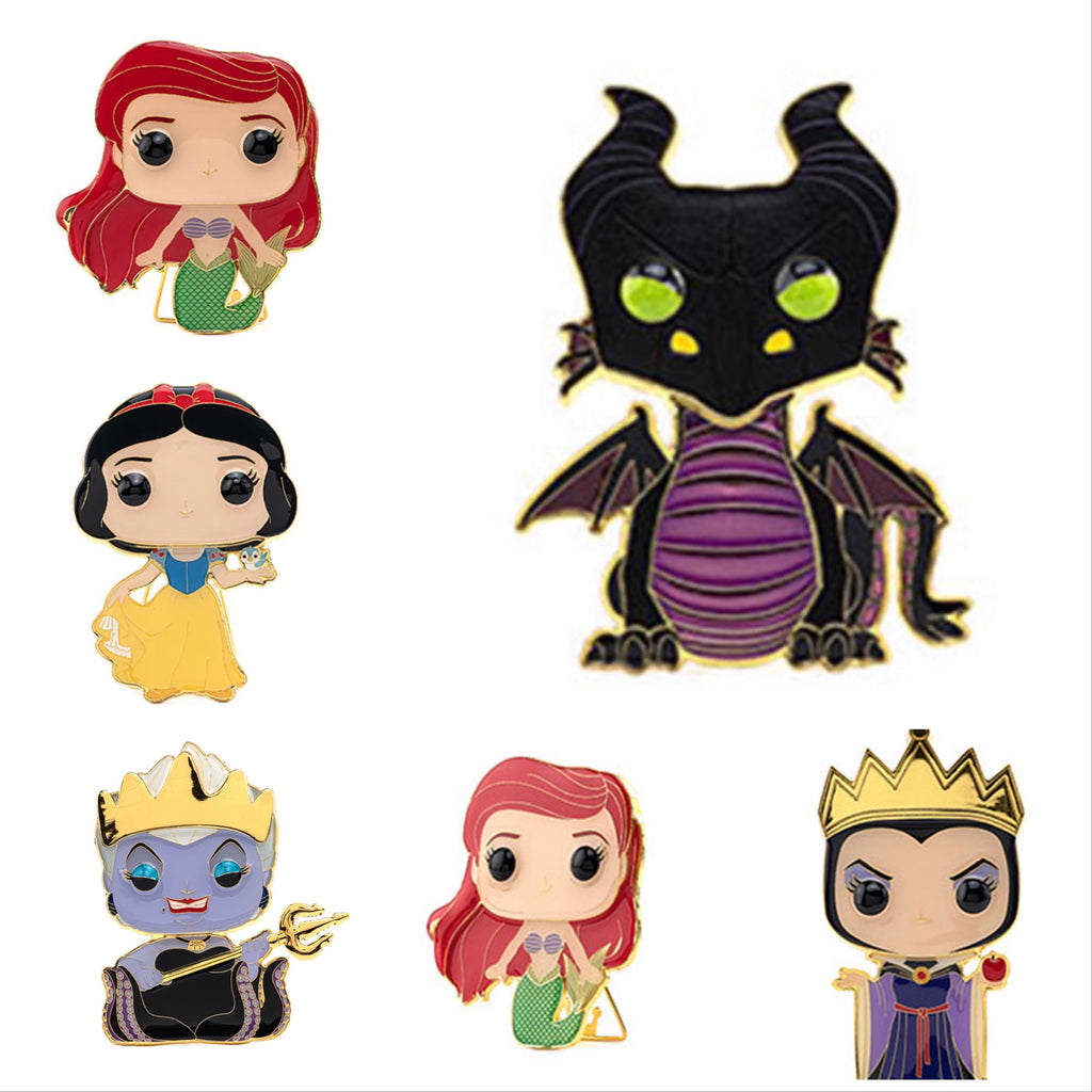 Disney -Large Enamel Pin (Individuals/Full set with Maleficent chase)