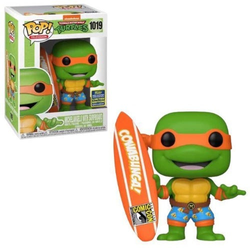 Michelangelo with Surfboard, 2020 Summer Convention LE Exclusive, #1019, (Condition 7/10)