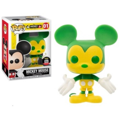 Mickey Mouse (Green & Yellow), Funko Shop LE, #01 (Condition 7/10)