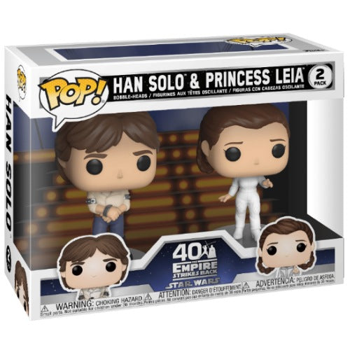 Han Solo & Princess Leia, 2 Pack, (Condition 7/10)