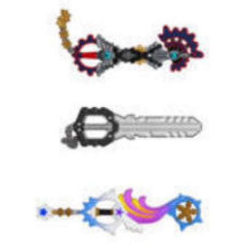 Keyblade (3-Pack, small), Void Gear, Shooting Star, Braveheart, GameStop Exclusive, (Condition 6.5/10)