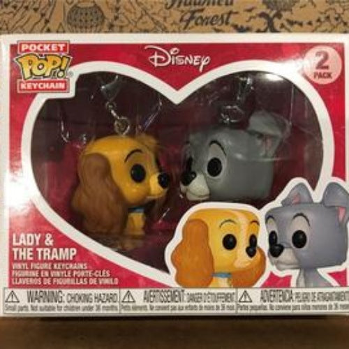 Lady & the Tramp, 2 Pack, Pocket Pop! Keychain, Disney Treasures Exclusive