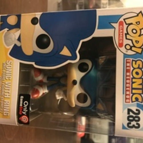 Sonic with Ring (Metallic), GameStop Exclusive, #283, (Condition 7.5/10)