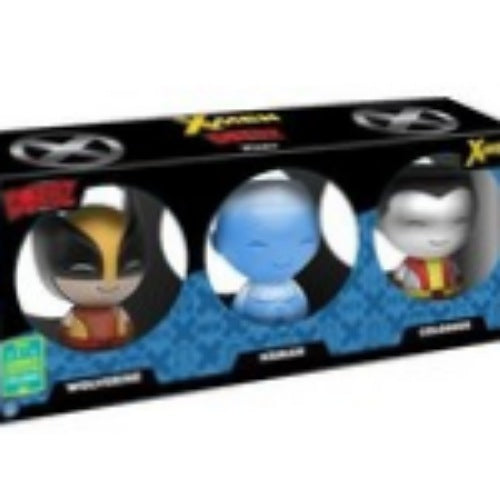 Wolverine (Brown Suit), Iceman & Colossus, Dorbz, 3 Pack, 2016 Summer Convention Exclusive, (Condition 8/10)