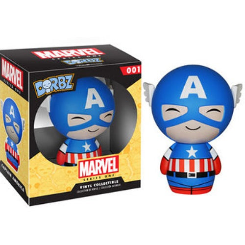 Captain America, Dorbz, #001, (Condition 7/10)