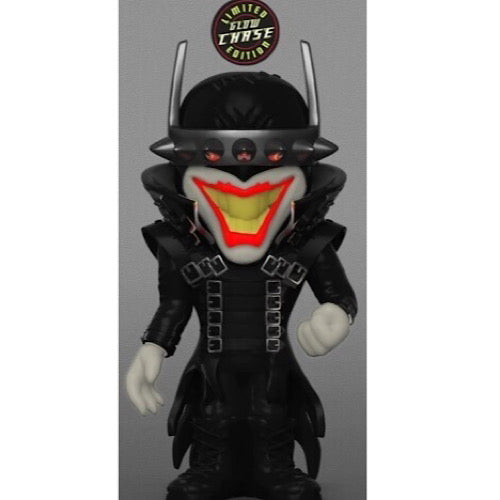 Vinyl SODA: Batman Who Laughs (Metallic Glow Chase), PX Exclusive, Unsealed (Condition 8/10)