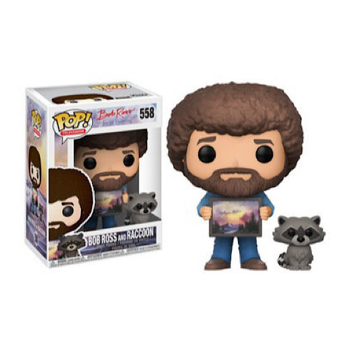 Bob Ross with Raccoon, #558 (Condition 7.5/10)