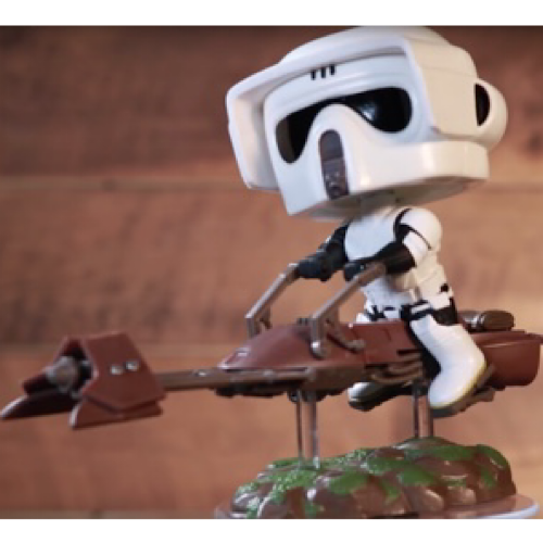 Scout Trooper with Speeder Bike, Smuggler's Bounty Exclusive, #234 (Condition 7/10)