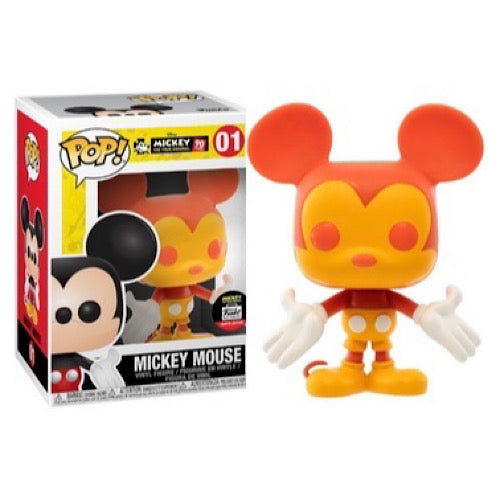 Mickey Mouse, Orange & Yellow, Funko Shop Exclusive, #01, (Condition 8/10)