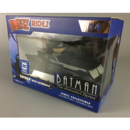 Batman with Batmobile, DC Collectors Exclusive, Dorbz, #34 (Condition 8/10)