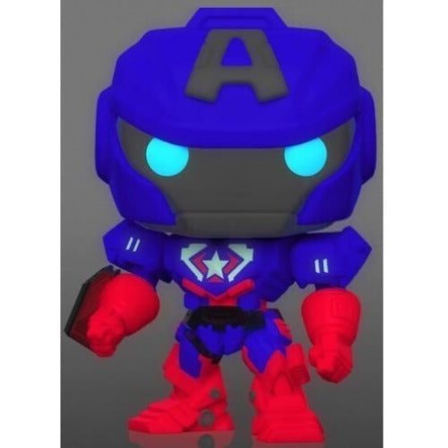Captain America, Mecha, Glow, FYE Exclusive, #829, (Condition 7/10)