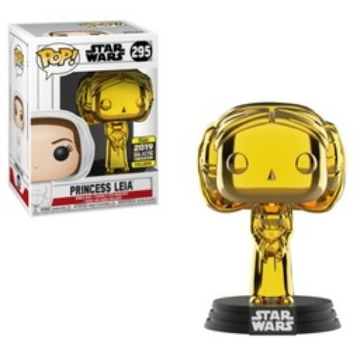 Princess Leia (Gold Chrome), 2019 Galactic Convention Exclusive, #295, (Condition 7/10)