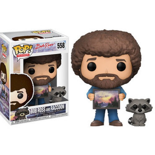 Bob Ross and Raccoon, #558, (Condition 6.5/10)