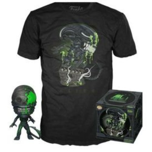 Xenomorph (40th Anniversary) (Bloody) Pop! and Xenomorph Tee, Size: XL, Target Exclusive