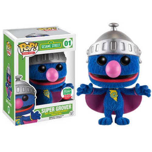 Super Grover, Flocked, Funko Shop Exclusive, LE 5000 PCS, #01, (Condition 6.5/10) - Smeye World