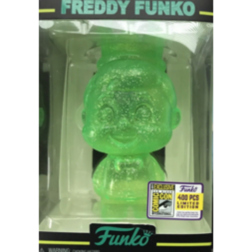 Freddy Funko, Neon Green Glitter, Hikari Mini, SDCC 2017, LE 400 PCS, (Condition 6.5/10)