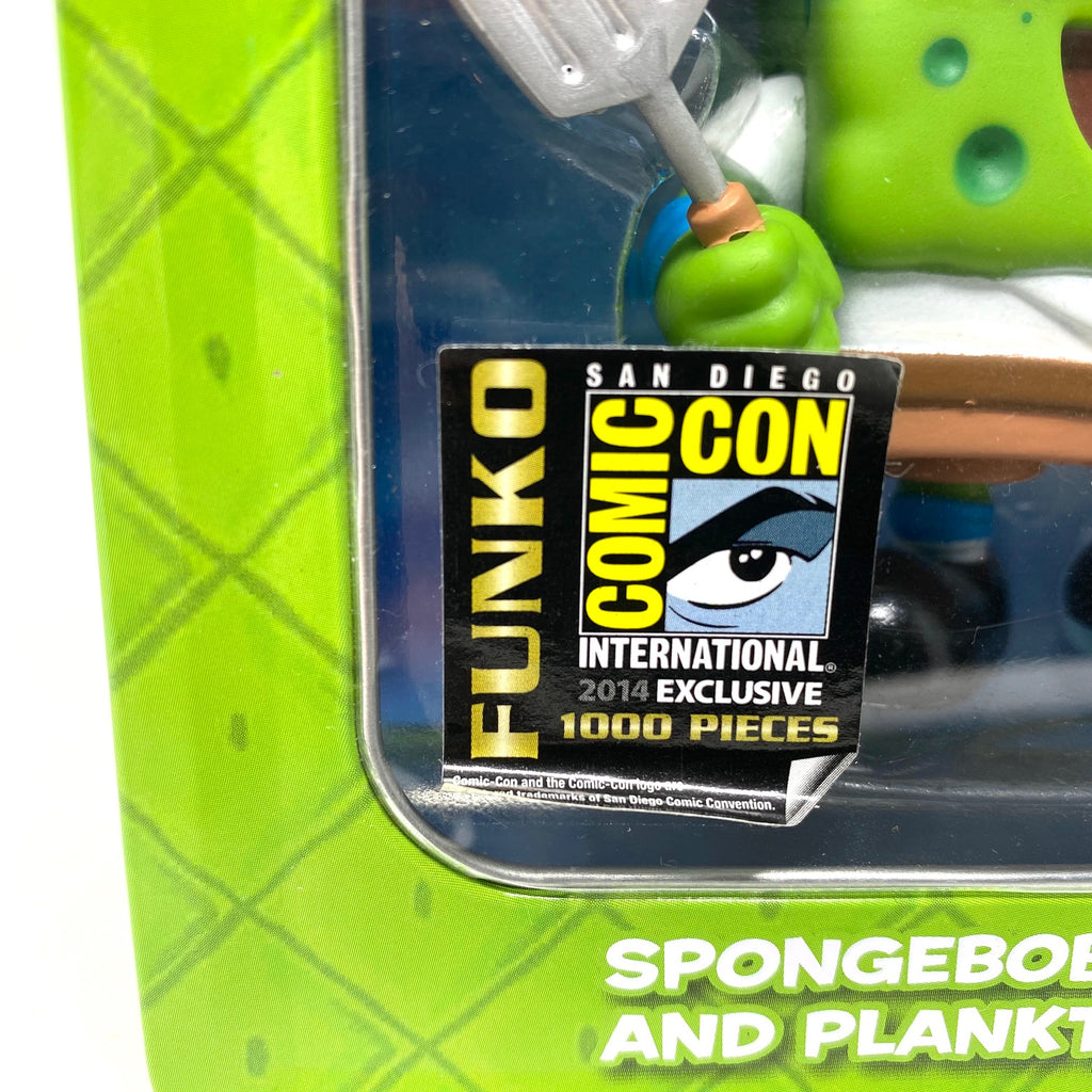 Leonardo Spongebob Squarepants and Plankton Shredder, SDCC 2014 LE1000, (Condition 7.5+/10)