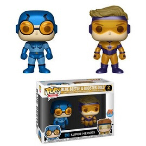 Blue Beetle & Booster Gold (Metallic), 2 Pack, Previews Exclusive, (Condition 8/10)