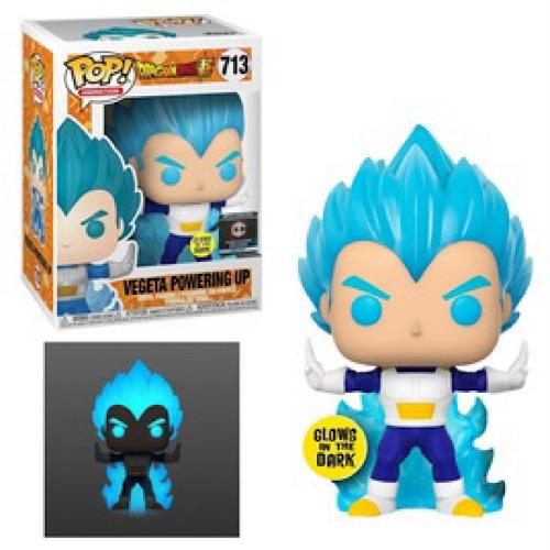 Vegeta Powering Up, Glow, Chalice Collectible Exclusive, #713 (Condition 7.5/10)