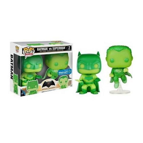 Batman vs Superman, 2 Pack, Glow, Walmart Exclusive, (Condition 8/10)