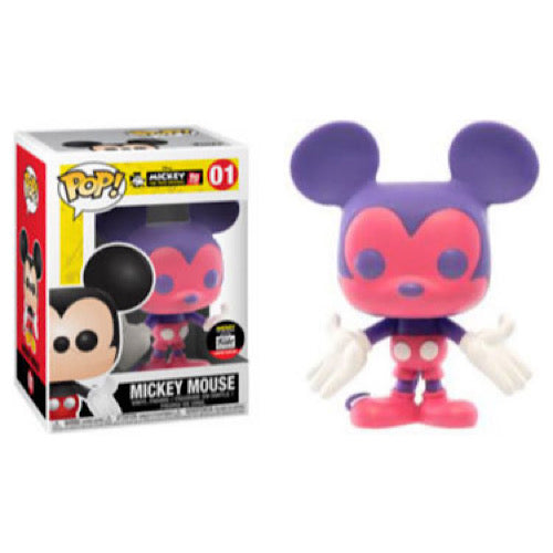 Mickey Mouse (Pink & Purple), Funko Shop Exclusive, #01, (Condition 6.5/10)