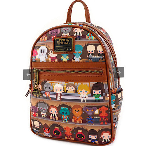 disney world mini backpack star wars Star Wars Mos Eisley Cantina Characters Faux Leather Mini Backback – Smeye World