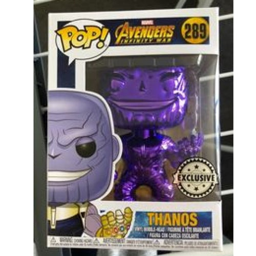 Thanos (Purple Chrome), Popcultcha Exclusive, #289, (Condition 5.5/10)