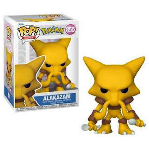 Pop! Games: Pokémon S9 - Alakazam, #855, (Condition 8/10)