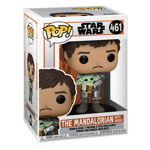 Pop! Star Wars: The Mandalorian with Groot, #461, (Condition 6.5/10)